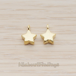 PD.1068 // Brushed Tiny Star Pendant, 2 Pc