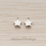 PD.1068 // Brushed Tiny Star Pendant, 2 Pc