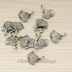 PD.1071 // Ginkgo Leaf Pendant, 2 Pc