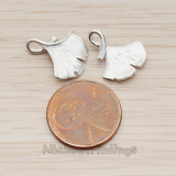 PD.1071 // Ginkgo Leaf Pendant, 2 Pc