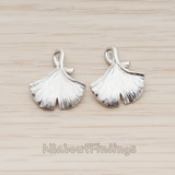 PD.1071 // Ginkgo Leaf Pendant, 2 Pc