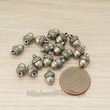 PD.1073 // Acorn Plated Pendant, 2 Pc