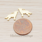 PD.1088 // Wolf Pendant, 2 Pc