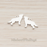 PD.1088 // Wolf Pendant, 2 Pc