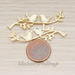 PD.1115 // Love Birds on Tree Branch Pendant, 2 Pc