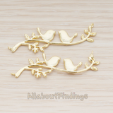 PD.1115 // Love Birds on Tree Branch Pendant, 2 Pc