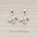 PD.1119 // Cubic Zircon Setting Pinwheel Pendant, 1 Pc