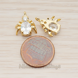 PD.1130 // Cubic Zircon Spider Pendant, 2 Pc