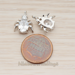 PD.1130 // Cubic Zircon Spider Pendant, 2 Pc