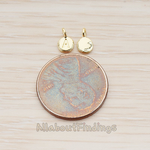 PD.1137 // Small Round Initial Pendant, 2 Pc