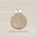 PD.1137 // Small Round Initial Pendant, 2 Pc