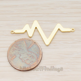 PD.1139 // Heartbeat Beep Effect Shaped Ver.2 Pendant, 2 Pc