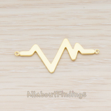 PD.1139 // Heartbeat Beep Effect Shaped Ver.2 Pendant, 2 Pc