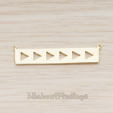 PD.1148 // Geometric Triangle Bar Pendant, 2 Pc