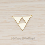 PD.1151 // Geometric Aztec Triangle Pendant, 2 Pc