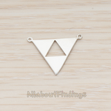 PD.1151 // Geometric Aztec Triangle Pendant, 2 Pc