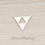 PD.1151 // Geometric Aztec Triangle Pendant, 2 Pc