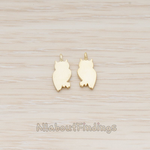 PD.1161 // Owl Silhouette Pendant, 2 Pc