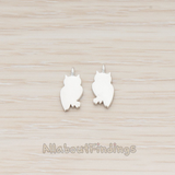 PD.1161 // Owl Silhouette Pendant, 2 Pc