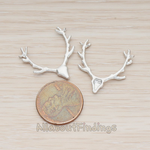 PD.1163 // Large Deer Antler Pendant, 2 Pc