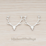 PD.1163 // Large Deer Antler Pendant, 2 Pc