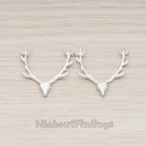 PD.1163 // Large Deer Antler Pendant, 2 Pc