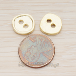 PD.1168-02 // Round Organic Button Shape Pendant, 2 Pc