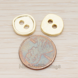 PD.1168-02 // Round Organic Button Shape Pendant, 2 Pc