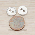 PD.1168-02 // Round Organic Button Shape Pendant, 2 Pc