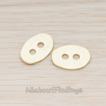 PD.1168-04 // Oval Organic Button Shape Pendant, 2 Pc