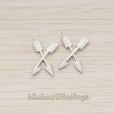 PD.1170 // Double Arrow Pendant, 2 Pc