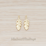 PD.1173 // Mini Feather Pendant, 2 Pc