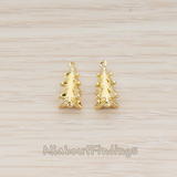 PD.1177 // X-MAS Tree Ornament Tree Pendant, 2 Pc