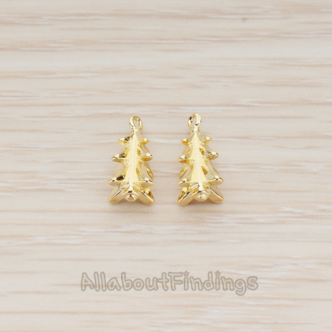 PD.1177 // X-MAS Tree Ornament Tree Pendant, 2 Pc