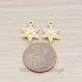 PD.1182-01 // Snow Flake Ver.1 Pendant, 2 Pc