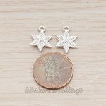 PD.1182-01 // Snow Flake Ver.1 Pendant, 2 Pc