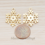 PD.1182-03 // Snow Flake Ver.3 Pendant, 2 Pc