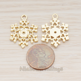 PD.1182-03 // Snow Flake Ver.3 Pendant, 2 Pc