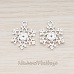 PD.1182-03 // Snow Flake Ver.3 Pendant, 2 Pc