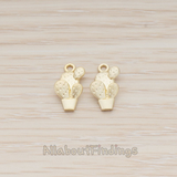 PD.1195 // Cactus Pot Pendant, 2 Pc