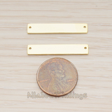 PD.1199-01 // Simple Rectangle Bar Pendant, 2 Pc