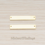 PD.1199-01 // Simple Rectangle Bar Pendant, 2 Pc