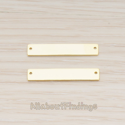 PD.1199-01 // Simple Rectangle Bar Pendant, 2 Pc