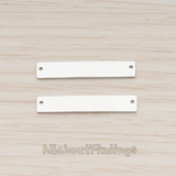 PD.1199-01 // Simple Rectangle Bar Pendant, 2 Pc