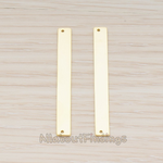 PD.1199-02 // Simple Rectangle Long Bar Pendant, 2 Pc