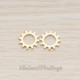 PD.1216 // Cogwheel Watch Gear Ver.1 Pendant, 2 Pc