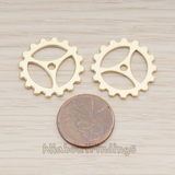 PD.1218 // Cogwheel Watch Gear Ver.3 Pendant, 2 Pc