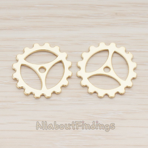 PD.1218 // Cogwheel Watch Gear Ver.3 Pendant, 2 Pc