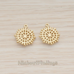 PD.1225 // Compass Pattern Multi Circle Geometric Pendant, 2 Pc