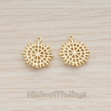 PD.1225 // Compass Pattern Multi Circle Geometric Pendant, 2 Pc